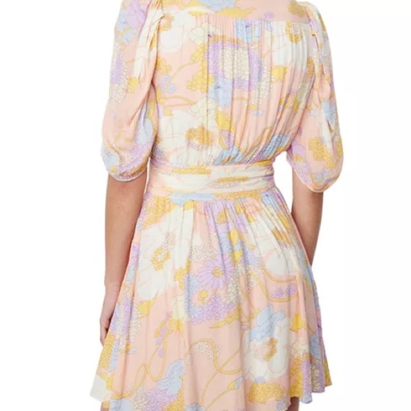 ba&sh Noam Puff Sleeve Mini Dress - NWT Size M - Picture 6 of 7